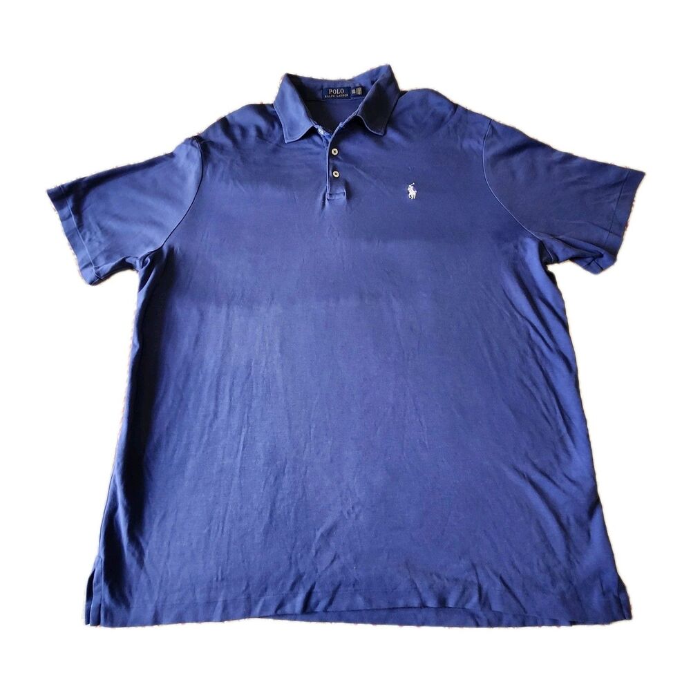 Mens Polo Ralph Lauren Cotton Collared Business Casual Shirt Size 2XL